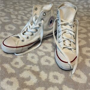 Converse White High-Top Sneakers